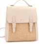 Кокетна дамска раничка, със сламени детайли, снимка 14