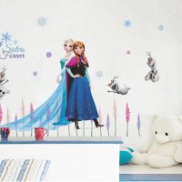 Елза Анна Олаф клонки Замръзналото Кралство frozen самозалепващ стикер лепенка за стена и мебел , снимка 1 - Други - 31101244