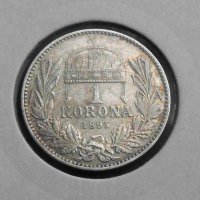Монета Австрия 1 Корона 1895 г.  Франц Йосиф I, снимка 1 - Нумизматика и бонистика - 29570742