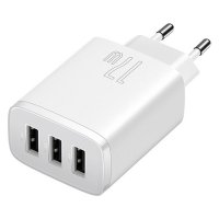 Зарядно за телефон, таблет и др. 3 USB изхода 17W Baseus CCXJ020102 Бяло Без кабел, снимка 2 - Друга електроника - 38623180