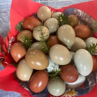 Разноцветни домашни яйца от различни породи кокошки за консумация и люпене, снимка 5 - Домашни продукти - 34929684