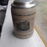 Стара немска халба за бира, снимка 3 - Антикварни и старинни предмети - 40241360