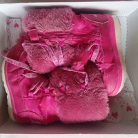 Детски ботуши апрески розови за момиче зимни боти момичешки, снимка 3 - Детски боти и ботуши - 40329036