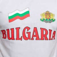 Нова мъжка тениска с трансферен печат България, знаме и герб, снимка 2 - Тениски - 27995178