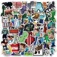 50 бр Minecraft Майнкрафт самозалепващи лепенки стикери за украса декор картонена торта и др парти, снимка 4 - Други - 32115441