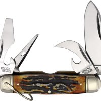 Отличен ловен нож с 4 остриета. Rough Ryder Kamp King Cinnamon (RR2424), снимка 6 - Ножове - 42699820