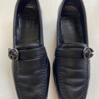 Италиански черни дамски обувки Frau естествена кожа номер 37, снимка 1 - Дамски ежедневни обувки - 31709203