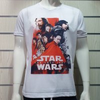 Нова мъжка тениска с трансферен печат STAR WARS (Междузвездни войни) - The last jedi, снимка 1 - Тениски - 29855875