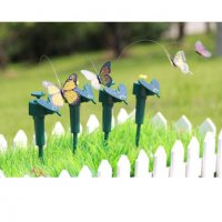 364 Градинска соларна летяща пеперуда декорация за градина балкон, снимка 11 - Градински мебели, декорация  - 21474438