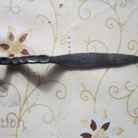 Уникален кован нож за писма кама ковано желязо, снимка 1 - Колекции - 34540999