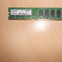 245.Ram DDR2 667 MHz PC2-5300,2GB,crucial.НОВ, снимка 1 - RAM памет - 40779634