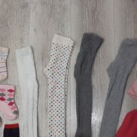 Лот момиче, 2-3 годинки, чорапки, чорапогащници и шапки, снимка 3 - Бебешки чорапи - 34444144