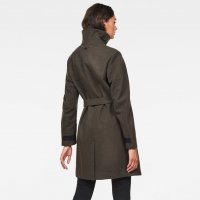Дамско вълнено палто G-STAR Empral Wool Trench дамско зимно яке, снимка 3 - Палта, манта - 31351110