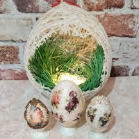 Декоративни яйчица , снимка 2 - Декорация за дома - 39243704