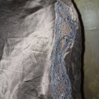 Копринени фини шорти в бежовокафяв цвят със странична дантела  М, снимка 5 - Бельо - 38313037