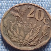 Две монети 20 цента 1993г. Африка / 50 филс Обединени арабски емирства 40864, снимка 2 - Нумизматика и бонистика - 42818947