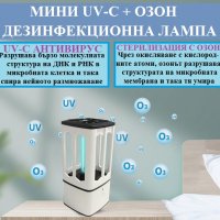 Мини АНТИВИРУСНА UV-C + Озон Лампа - Разпродажба със 70% Намаление, снимка 3 - Други стоки за дома - 29878053