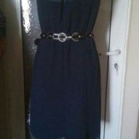 Нова тъмно синя рокля  на "Vila" ПРОМОЦИЯ - 20лв.👗🍀M(40)р-р👗🍀арт.647, снимка 4 - Рокли - 29707769