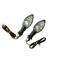 Диодни LED мигачи за мотор , 12V, комплект мигачи за мотоциклет или скутер, бял, снимка 1 - Аксесоари и консумативи - 32064497