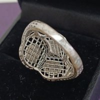 Красива сребърна маркирана пръстен #Д0, снимка 2 - Пръстени - 44321631