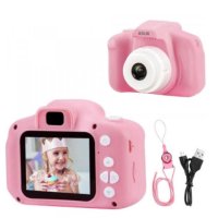 Детски електронен фотоапарат. Цвят: Син или Розов, снимка 1 - Рисуване и оцветяване - 44481834
