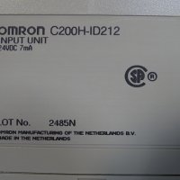 контролер Omron C200H-ID212 sysmac programmable controller, снимка 7 - Резервни части за машини - 35228436