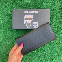 Луксозно черно портмоне  Karl Lagerfeld   /SG45TI, снимка 4 - Портфейли, портмонета - 40824180