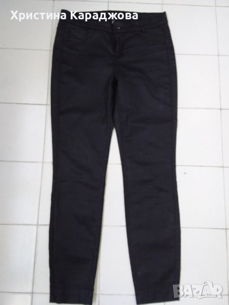 Дамски черен летен панталон, снимка 1