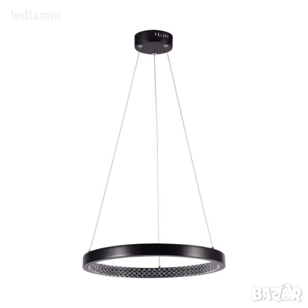 LED Полилей 19W Черен С Кристален Ефект, снимка 1