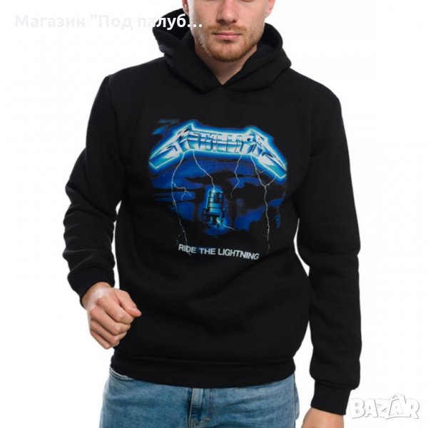 Нов мъжки суичър с дигитален печат на музикалната група METALLICA - Ride the lightning, снимка 1