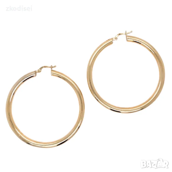 Златни обеци 6,18гр. диаметър:4,5см.14кр. проба:585 модел:1083-5, снимка 1