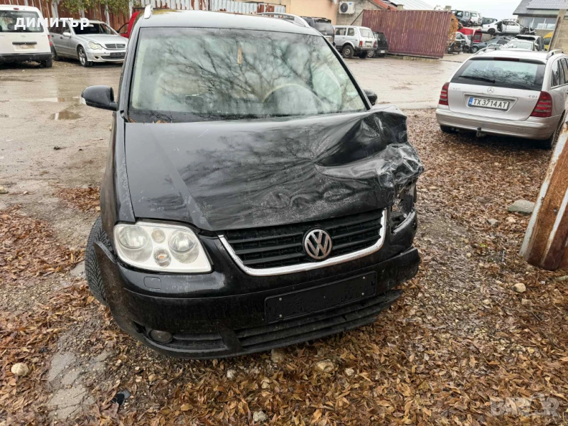 vw touran 2.0 tdi bkd на части кожа нави тоаран , снимка 1