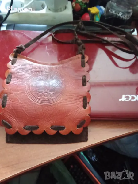 Рекламна чантичка за документи вещи от олимпиадата в Москва през 1980 година , снимка 1