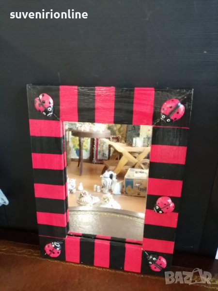 Огледало с дървена рамка , снимка 1