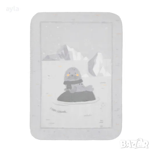 Супер меко бебешко одеяло 110/140 см Seally Me, снимка 1