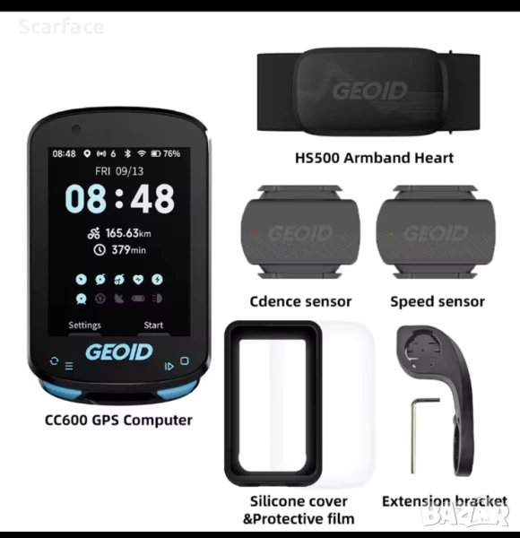 Велокомпютър с навигация GEOID CC600., снимка 1