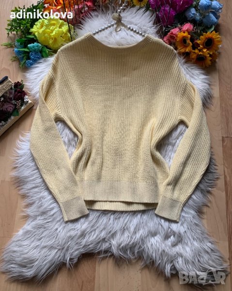 Бледо жълт пуловер FB sister, снимка 1
