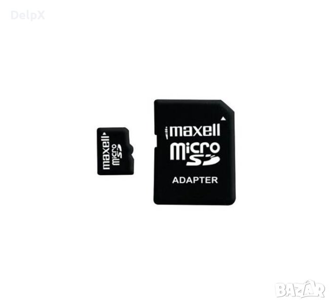 MicroSD карта памет клас 10 MAXELL с адаптер 64GB, снимка 1