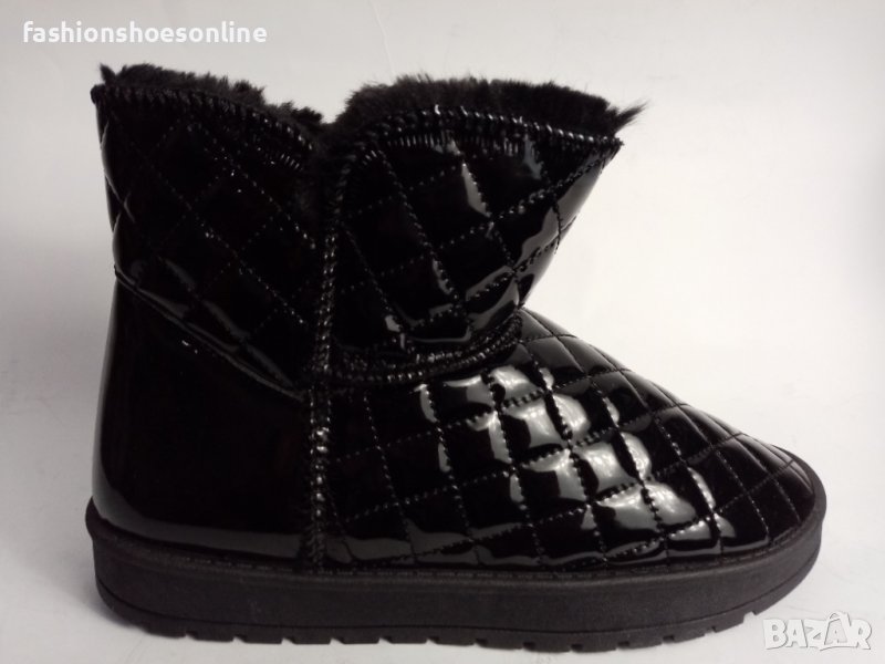 Дамски боти лак топли и удобни. , снимка 1