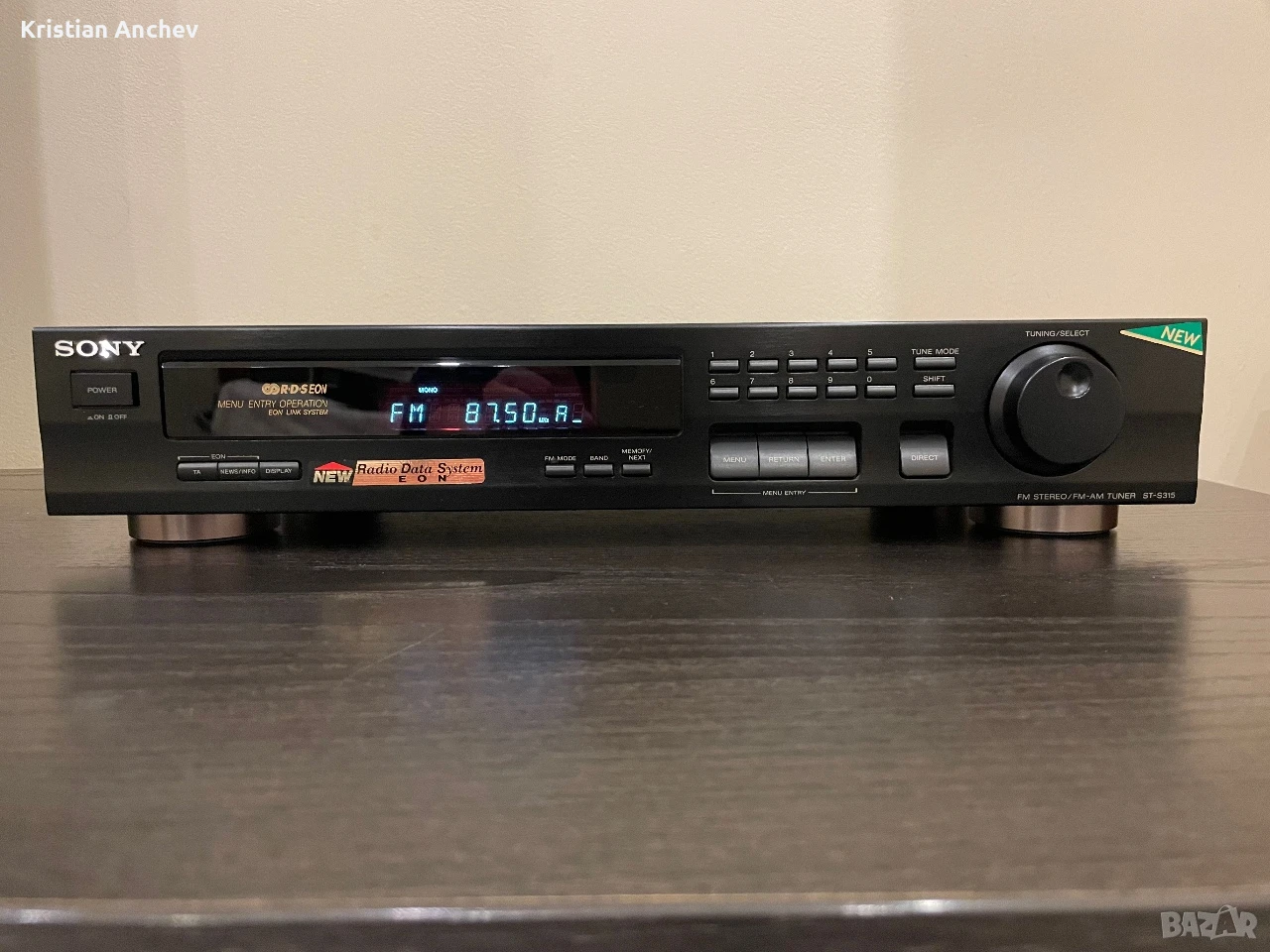 Дигитален стерео тунер Sony ST-S315 с RDS, снимка 1