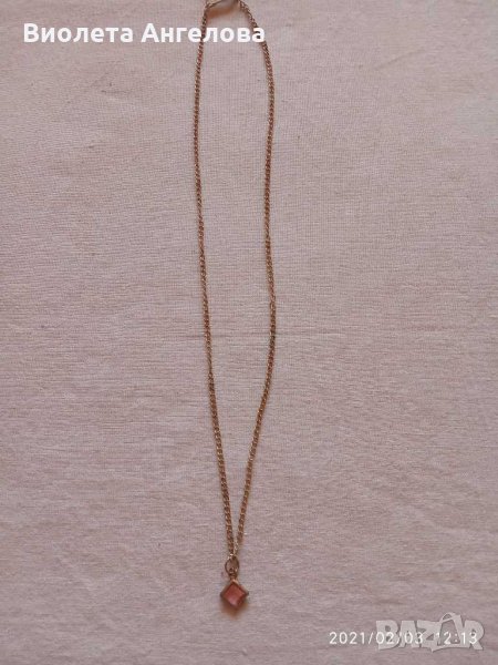 Посребрено колие, снимка 1