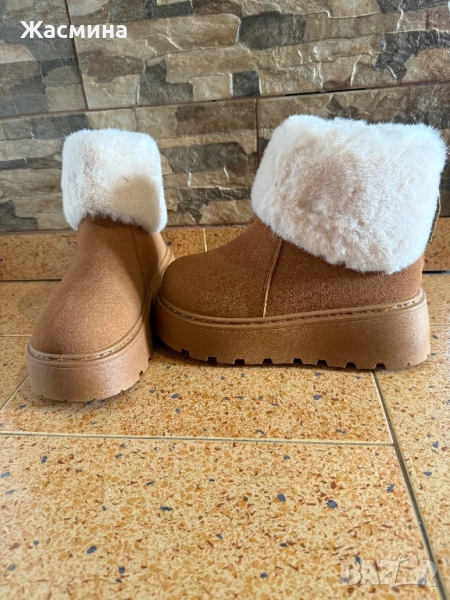 Френски чисто нови зимни боти с платформа – номер 37, снимка 1