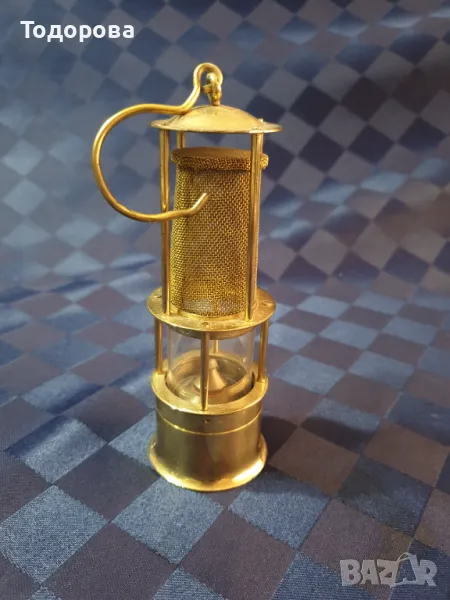 Действаща реплика на миньорска лампа, снимка 1