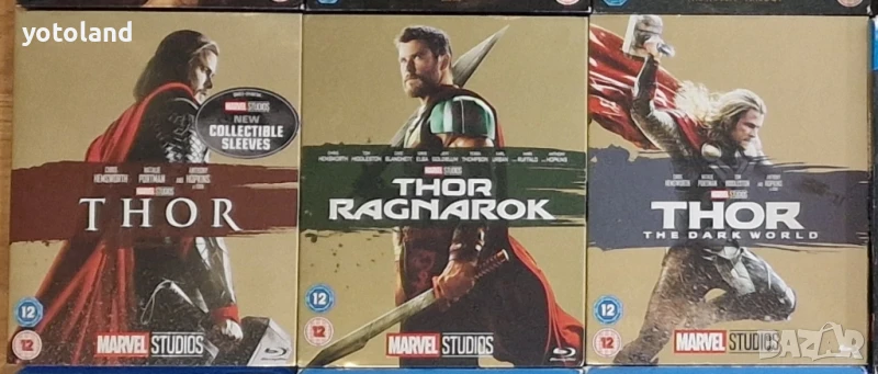 Thor Trilogy, Marvel, Blu-Ray, снимка 1
