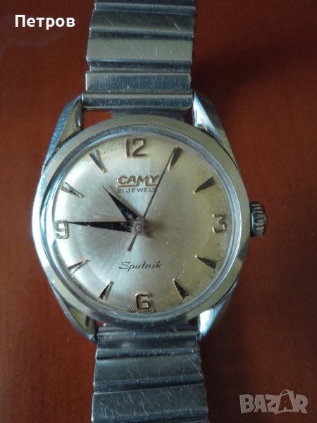 швейцарски часовник camy sputnik 21 кам, снимка 1