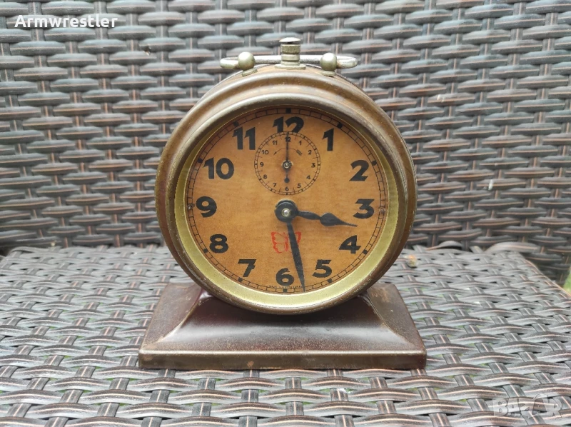 Немски Часовник Будилник Обслужен, снимка 1