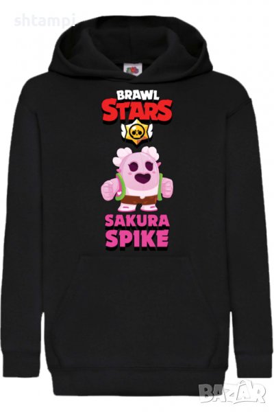 Детски Суитчър/Суитшърт Sakura Spike,Brawl Stars,Игра,Подарък,Изненада,Забавление,Рожден Ден, снимка 1