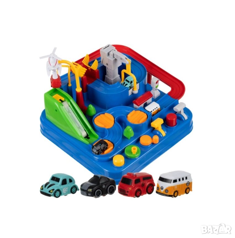 Писта с колички /Детска писта за колички /Писта за коли с препятствия, снимка 1