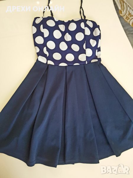 рокля на бели точки, снимка 1