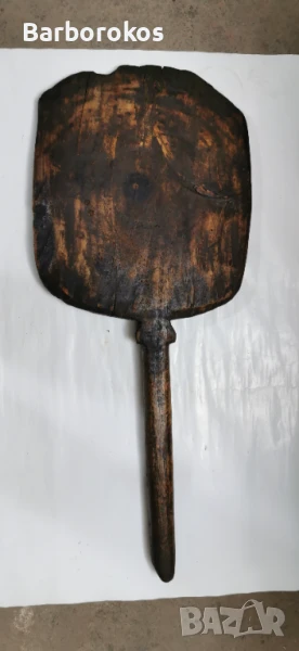 Стара дървена лопата за хляб, снимка 1